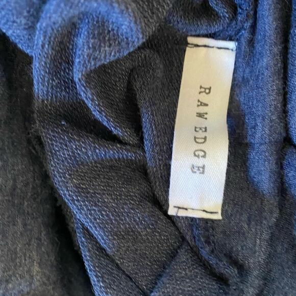 Raw Edge Ruffle Colorful Sleeve Oversized Sweatshirt - Picture 4 of 5